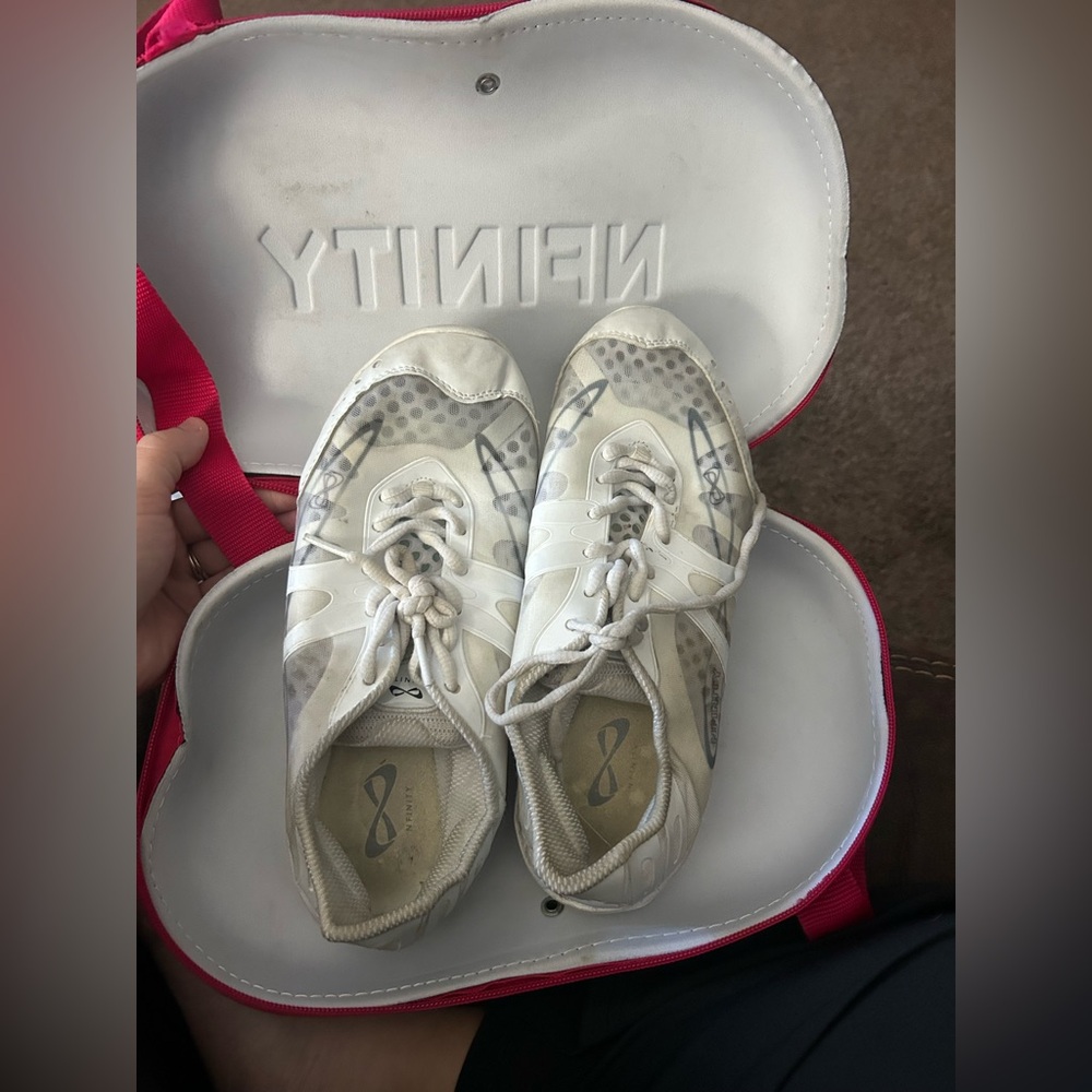 NFINITY White Cheer Shoes with Case
